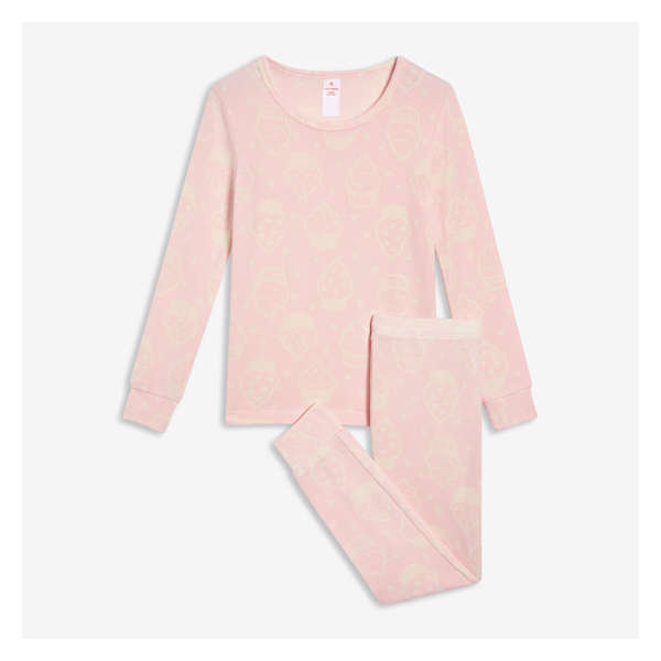Toddler Girls' 2 Piece Jersey Sleep Set - Light Pink